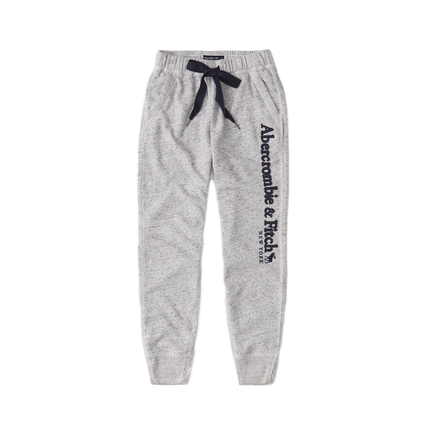 Abercrombie Fitch Logo款抽绳慢跑休闲裤 男女同款 301604-1