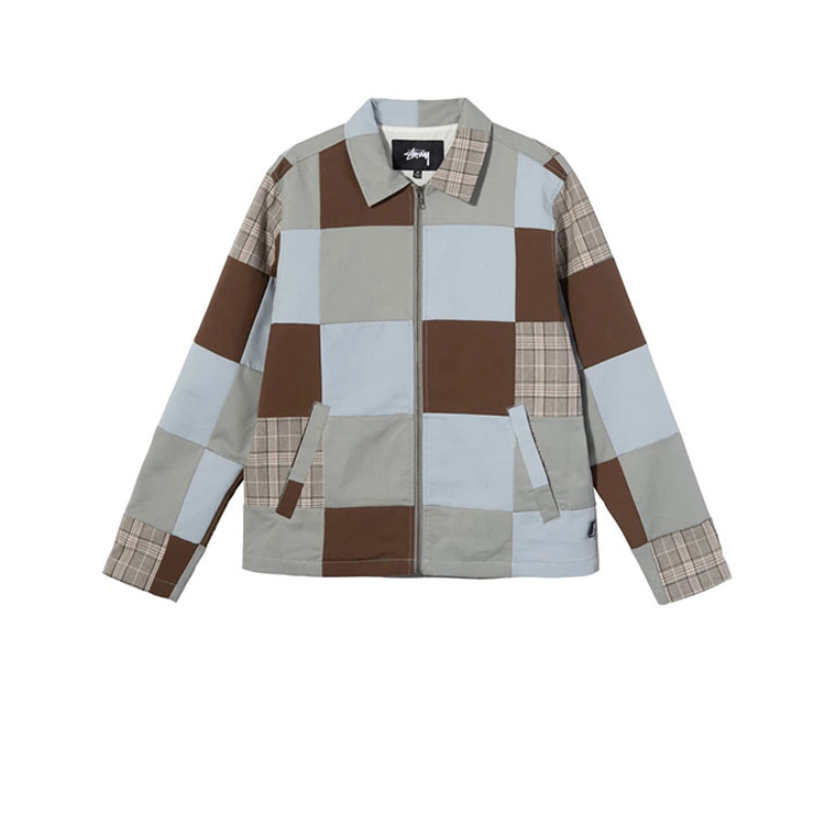 Stussy Patchwork zip jacket 拼布拉链夹克 115521