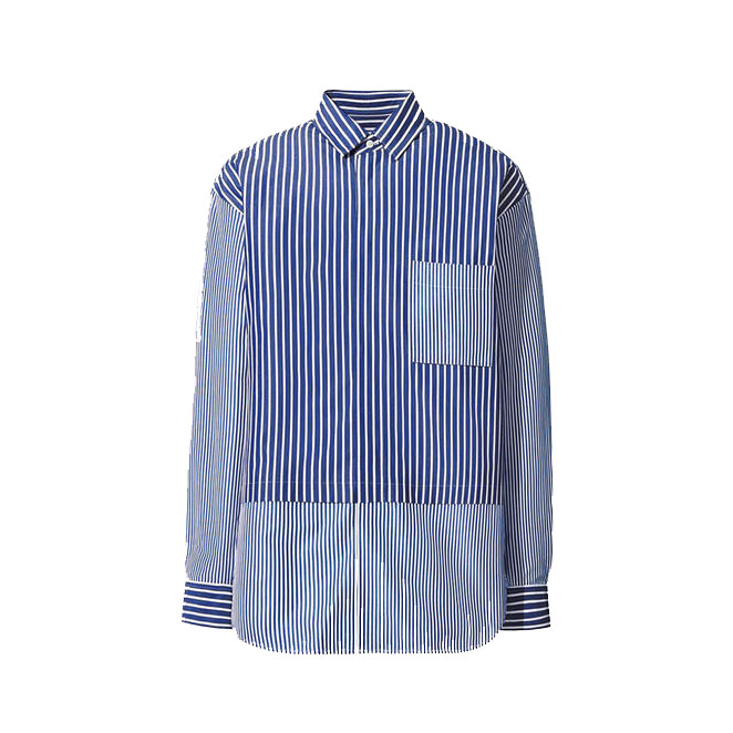 【+J设计师合作款】UNIQLO/优衣库 Jil Sander联名 SUPIMA COTTON尖领衬衫 男女同款 436734