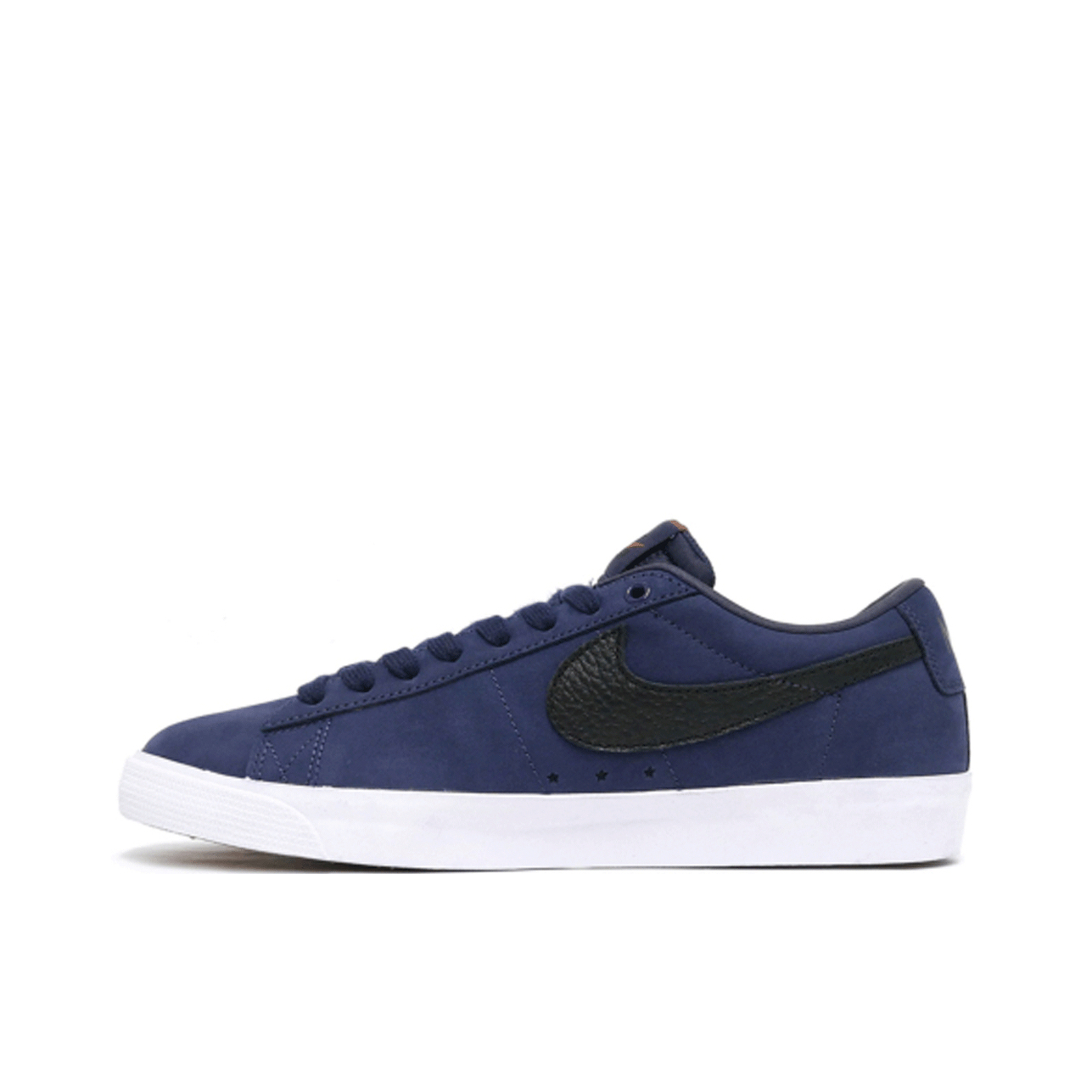 推荐商品：Nike SB Blazer Zoom 滑板鞋 板鞋 拼接时尚复古防滑耐磨透气运动休闲舒适百搭 海军蓝/黑色/橙色