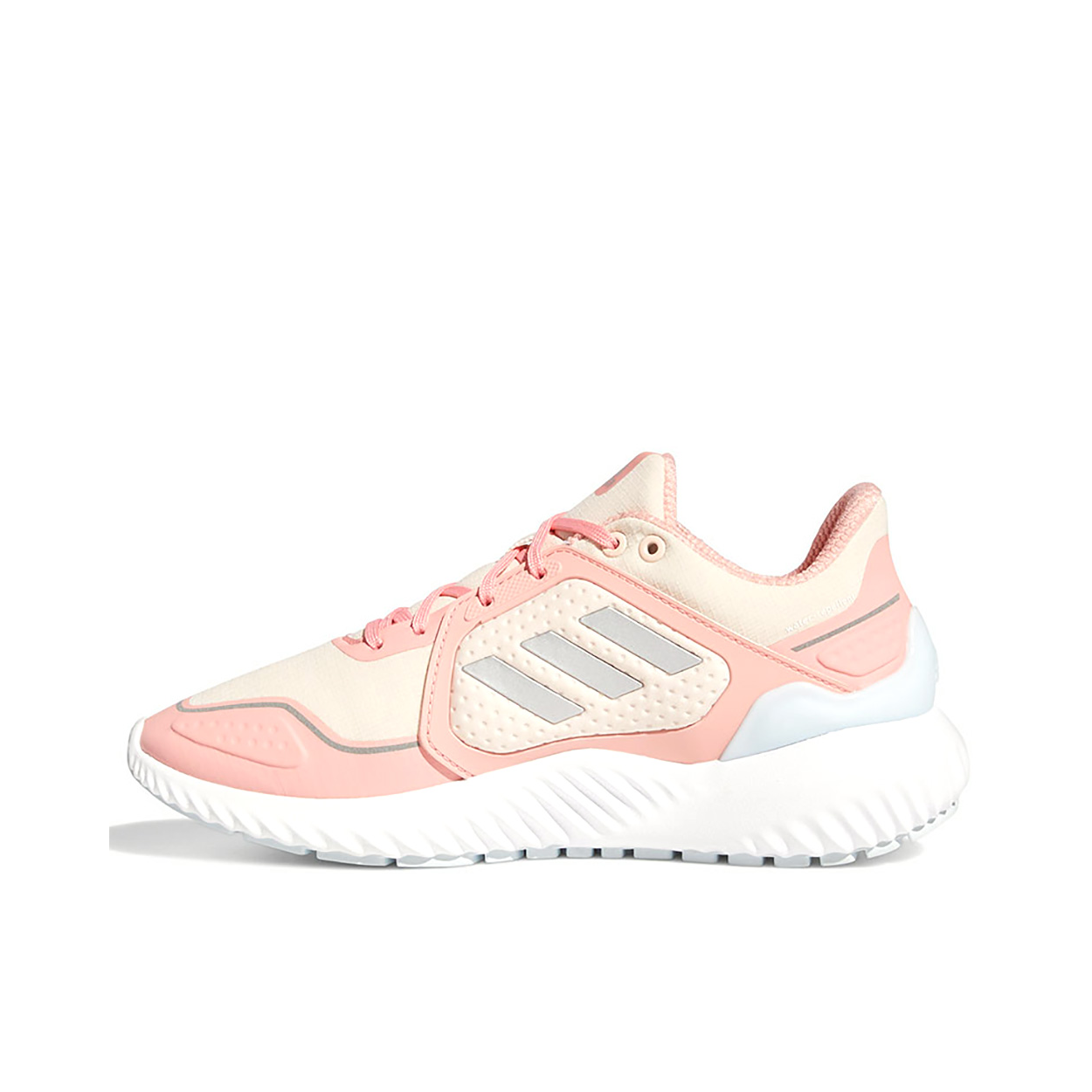 推荐商品：adidas Climawarm Bounce 跑鞋 轻便网面透气缓震回弹防滑耐磨织物休闲轻运动 大童/粉色/鹅黄