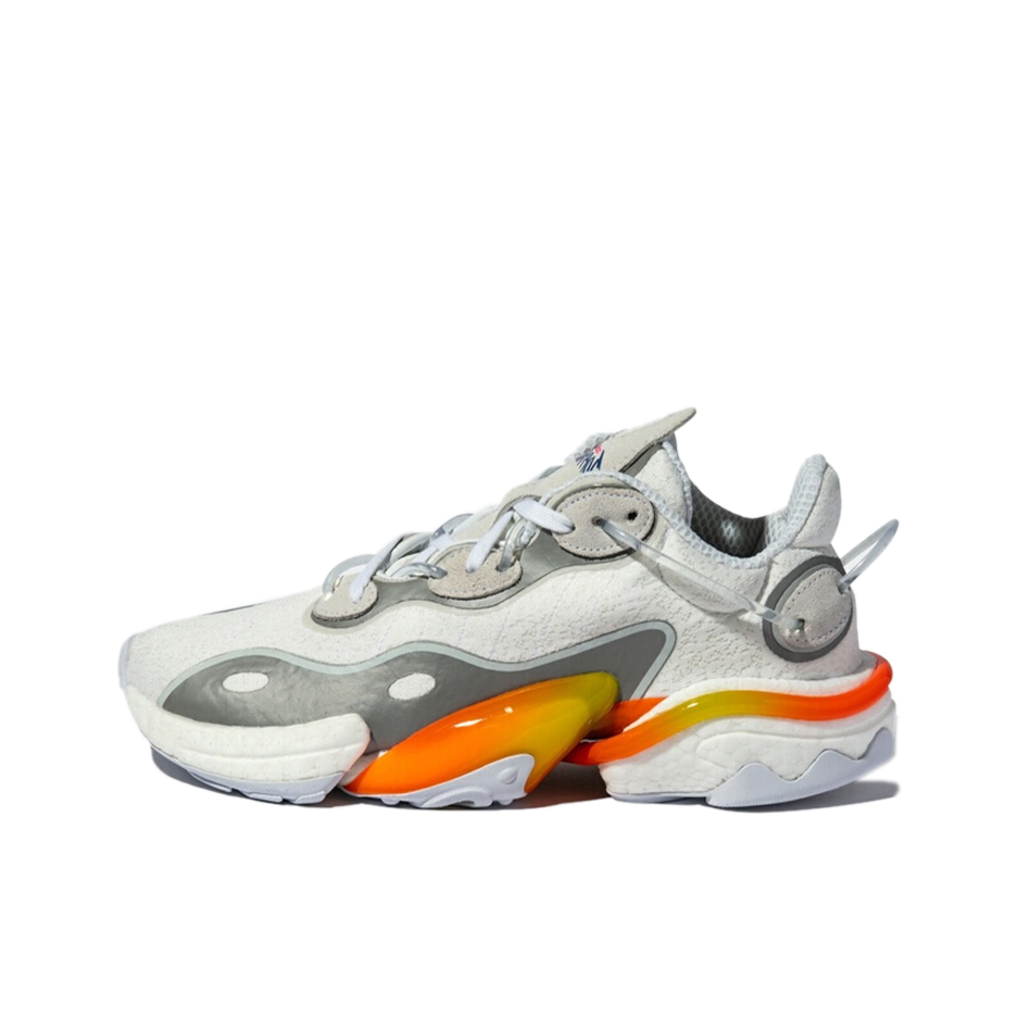 推荐商品：adidas Torsion X 舒适轻便 网布透气 防滑耐磨 缓震 织物 简约百搭 运动休闲鞋 白色/灰色/橙色