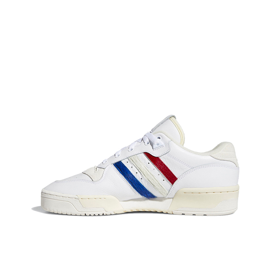 推荐商品：adidas Originals Rivalry 舒适简约 复古 轻便 透气 运动休闲鞋 White/Red/Blue 白红灰蓝Low