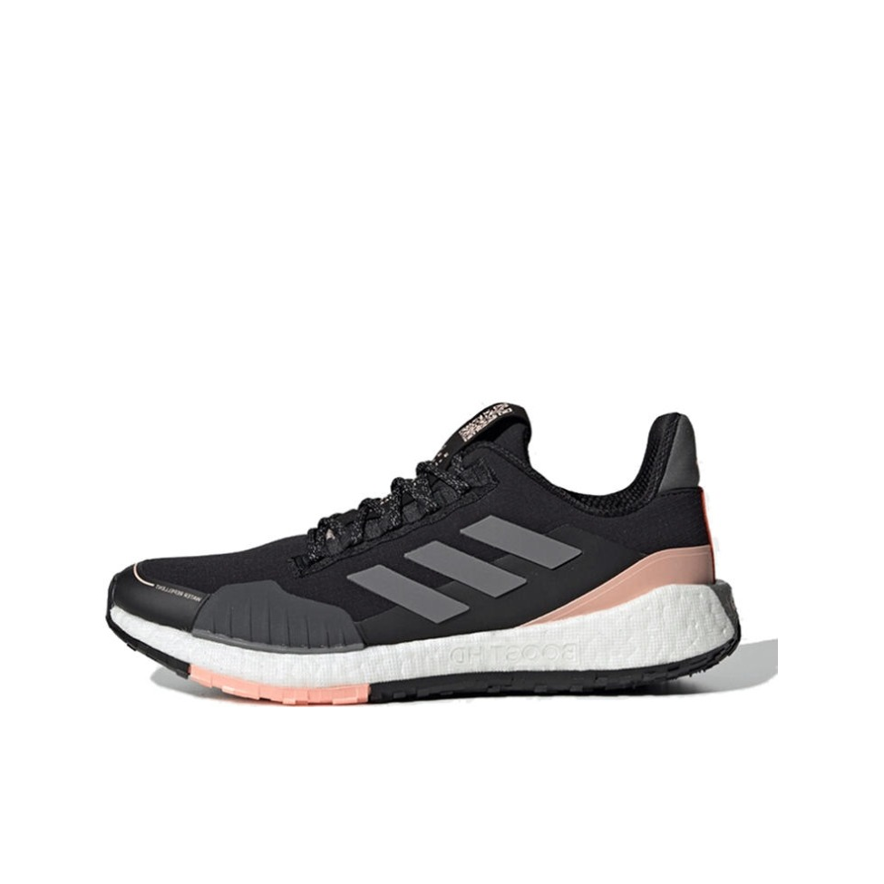 推荐商品：adidas Pulseboost HD Winter 跑鞋 防滑耐磨休闲减震舒适百搭网面运动 Black/Pink 黑粉