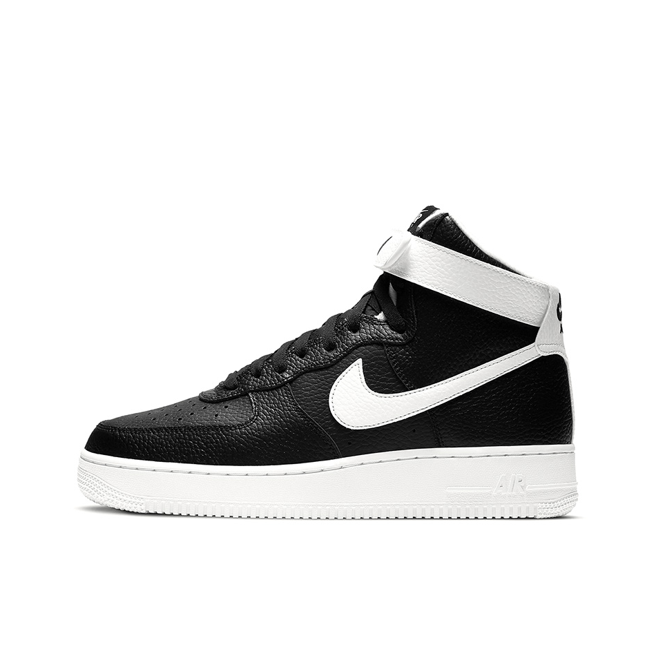 推荐商品：Nike Air Force 1 空军一号 板鞋 轻便舒适百搭耐磨防滑复古 Black/White 高帮/皮面/黑色/白色