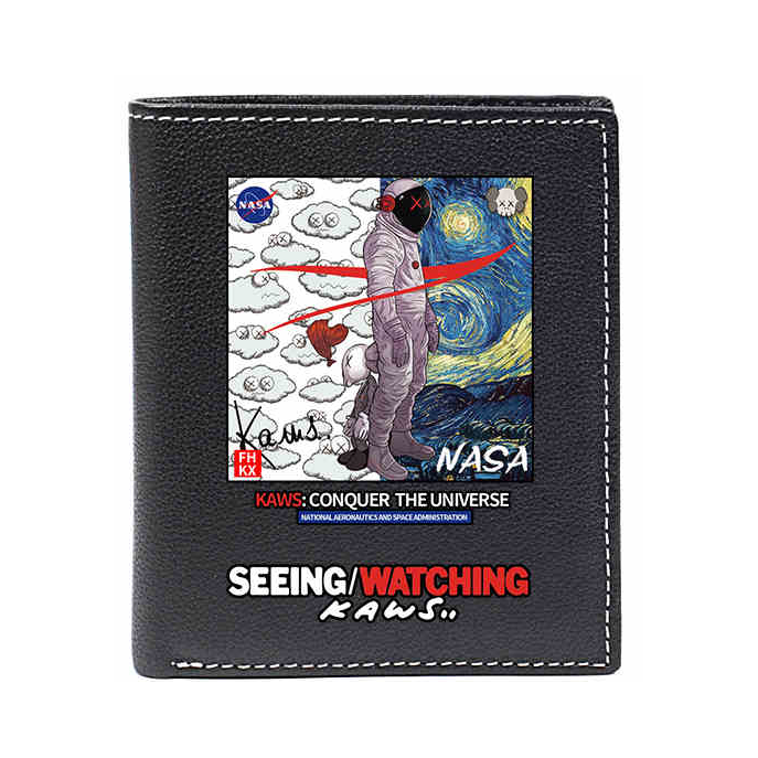 【NASA梵高星空联名】fhkx 牛皮欧美卡包 卡套 KBN0003
