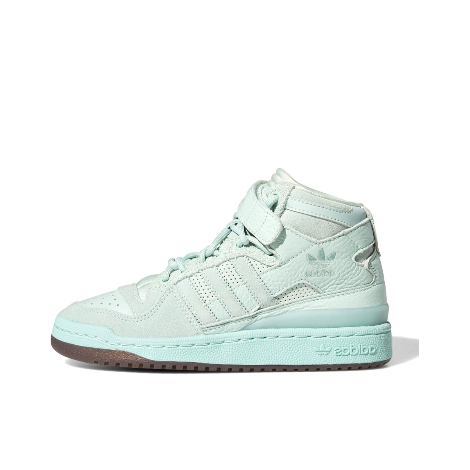 推荐商品：adidas Originals Forum 板鞋 轻便复古防滑时尚魔术贴篮球风薄底包裹性 Beyonce联名/中帮/薄荷绿