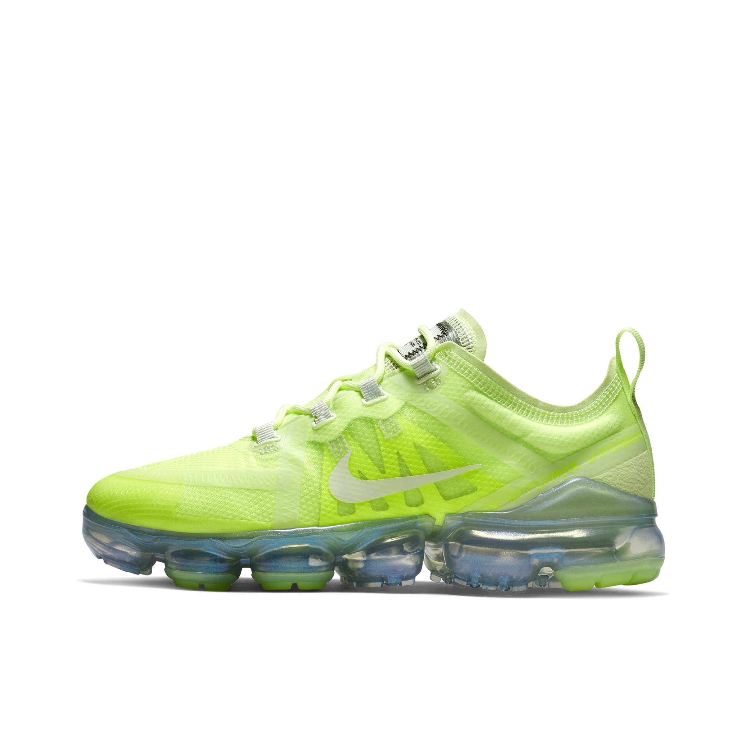 推荐商品：Nike Air VaporMax 2019 跑鞋 全掌气垫减震回弹防滑耐磨织物网布支撑运动 Volt/Volt Glow/Barely Volt/Spruce Aura 黄色