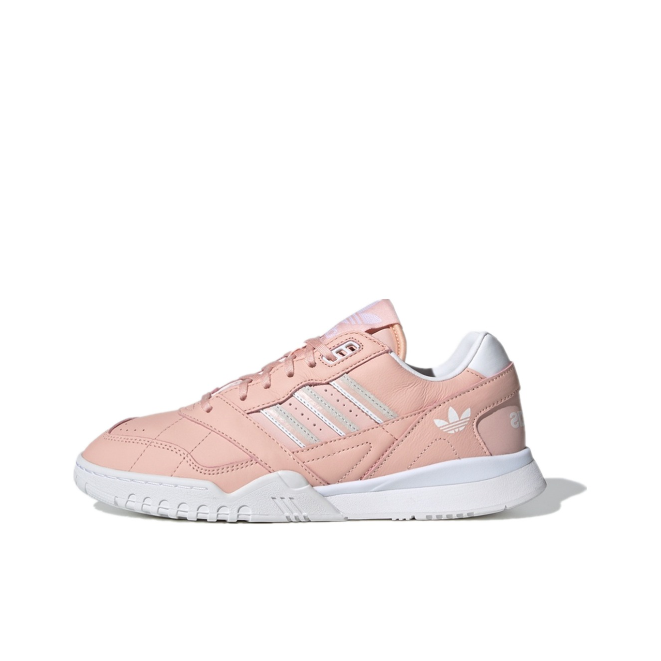推荐商品：adidas A.R.Trainer 运动休闲鞋 复古经典防滑耐磨透气轻便 粉色/白色