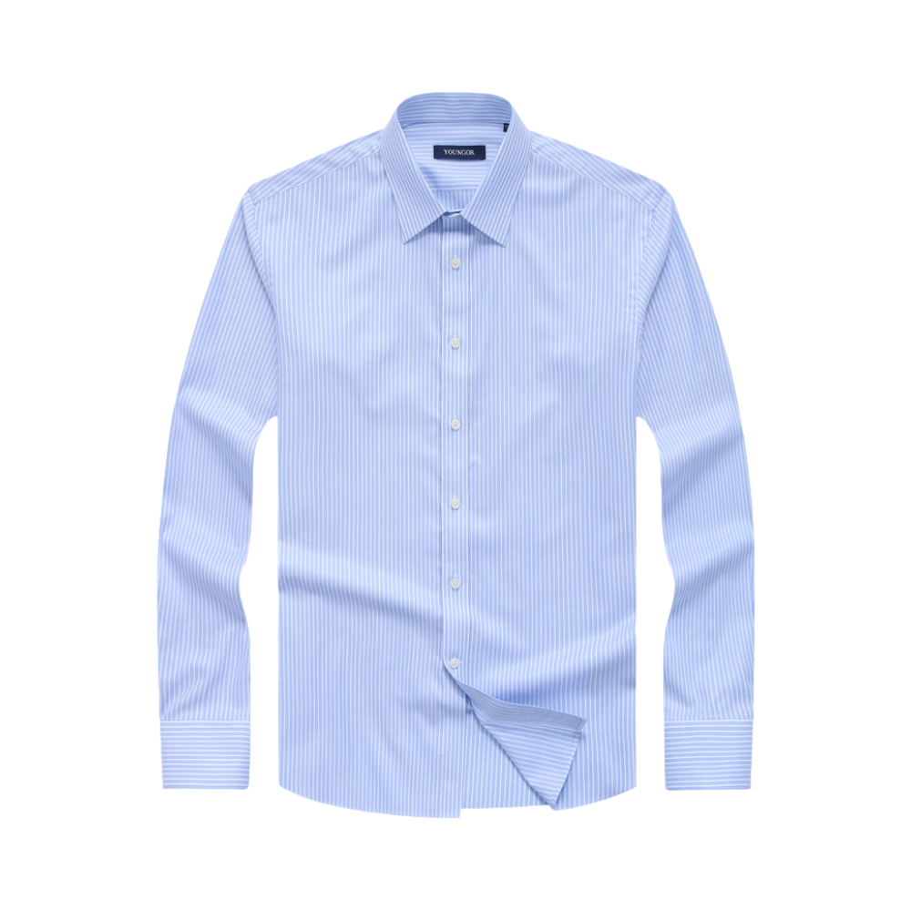 Youngor 长袖休闲纯棉衬衣 男女同款 YLDP100340IJY