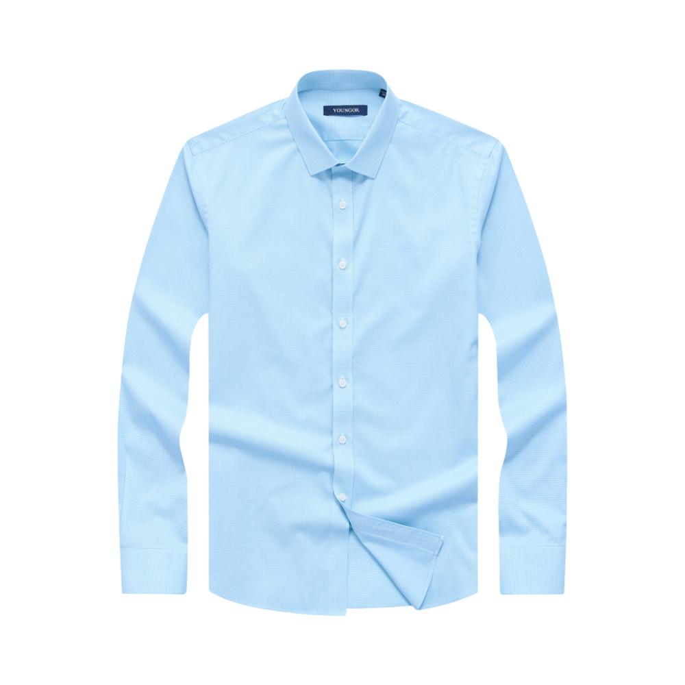 Youngor 长袖商务休闲纯棉衬衣 男女同款 YLDP100338SFY