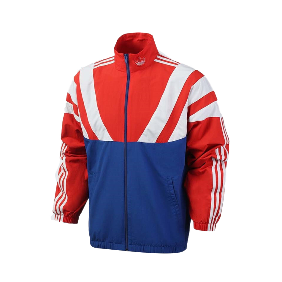 adidas Originals Balanta Track Top运动休闲条纹立领夹克 EE2338
