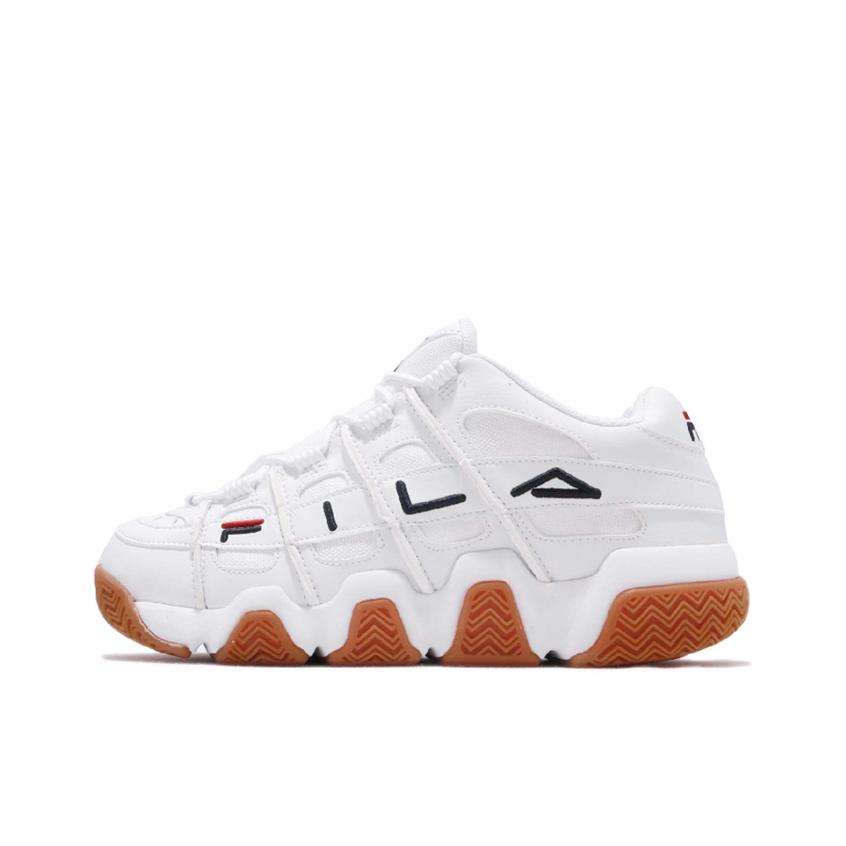 推荐商品：FILA/斐乐 Uproot 运动休闲鞋 织物复古潮流时尚舒适百搭防滑耐磨 白色/棕色/黑色