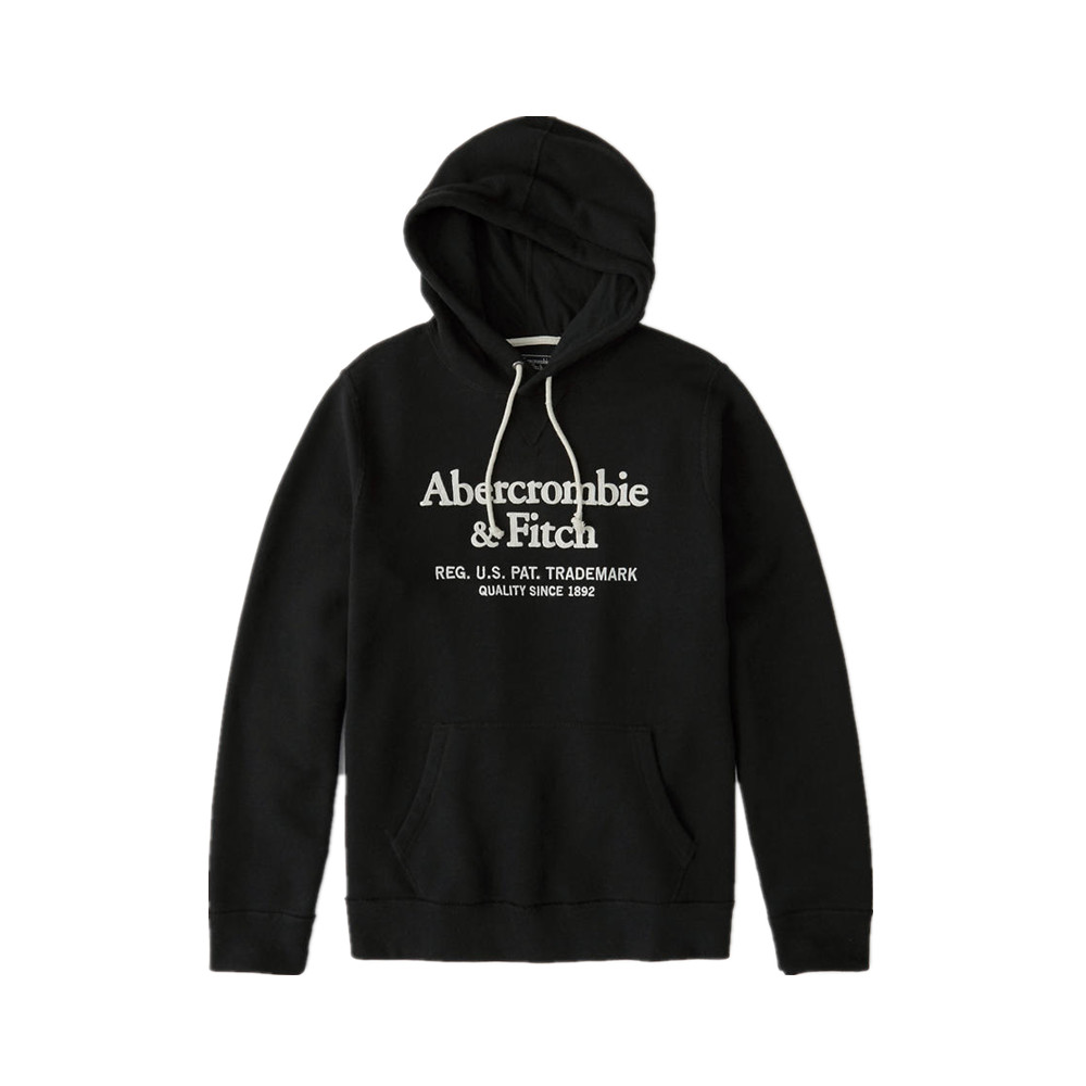 Abercrombie Fitch 抓绒贴布套头运动卫衣 男女同款
