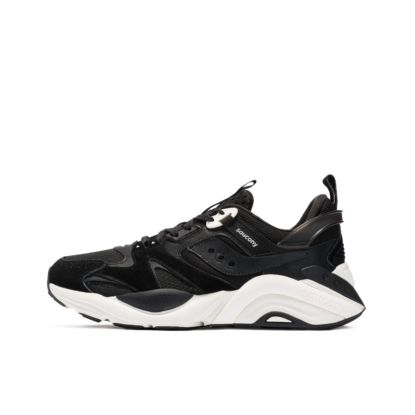 推荐商品：Saucony/索康尼 Gram 9000 防滑耐磨 减震回弹 舒适 复古百搭 休闲鞋 黑色/白色
