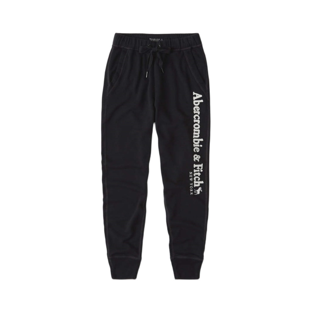 Abercrombie Fitch 抓绒薄款束腿运动裤 男女同款