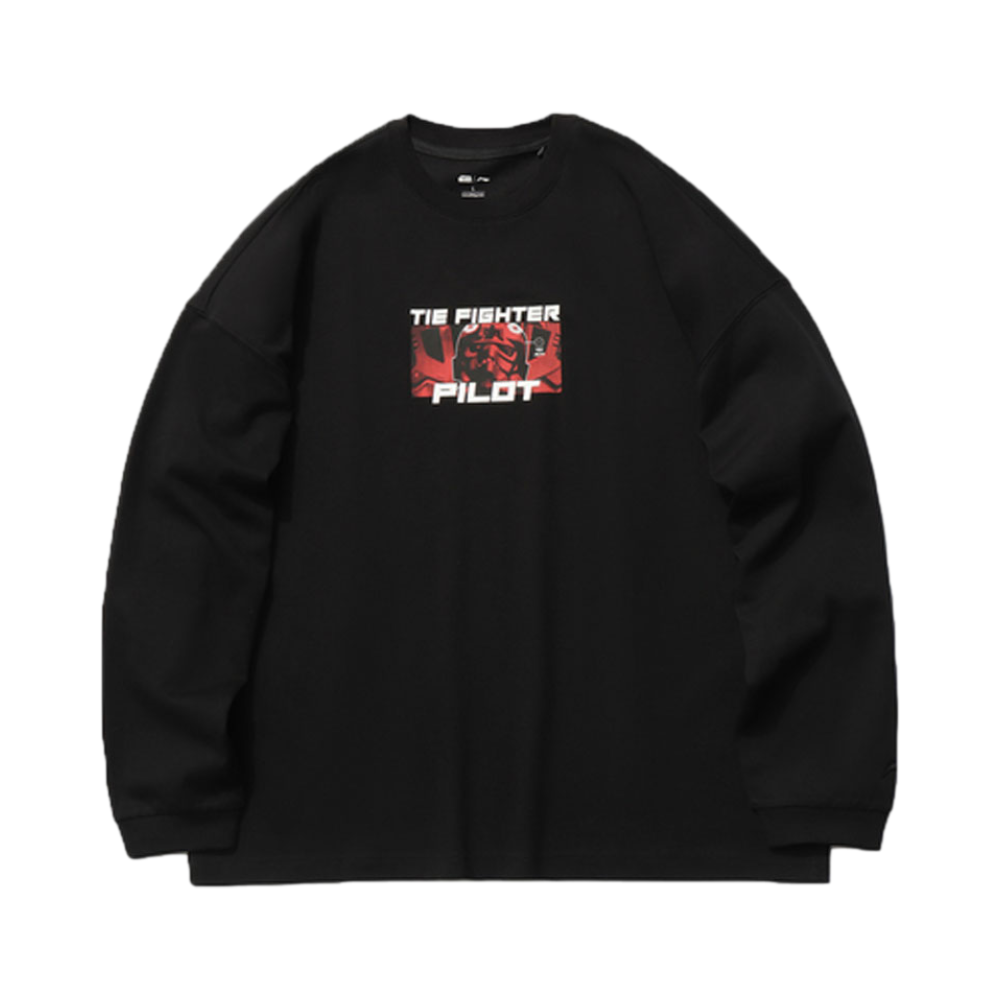 【华晨宇同款】Li Ning x 星球大战 联名宽松圆领休闲运动长袖卫衣 男女同款 AHSR441