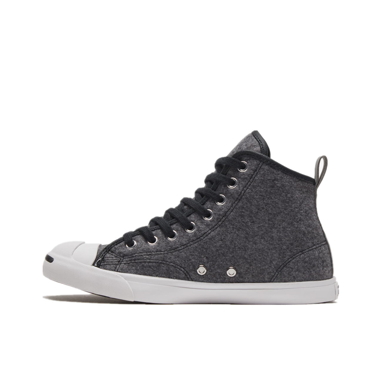 推荐商品：Converse/匡威 Jack Purcell 帆布鞋 圆头防滑耐磨减震轻便复古日常百搭 高帮/深灰/白色