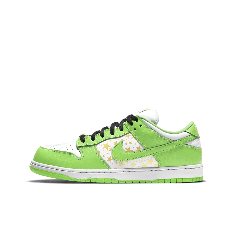 推荐商品：Nike Dunk 板鞋 经典复古百搭 SB/低帮/Supreme联名/绿白/满天星