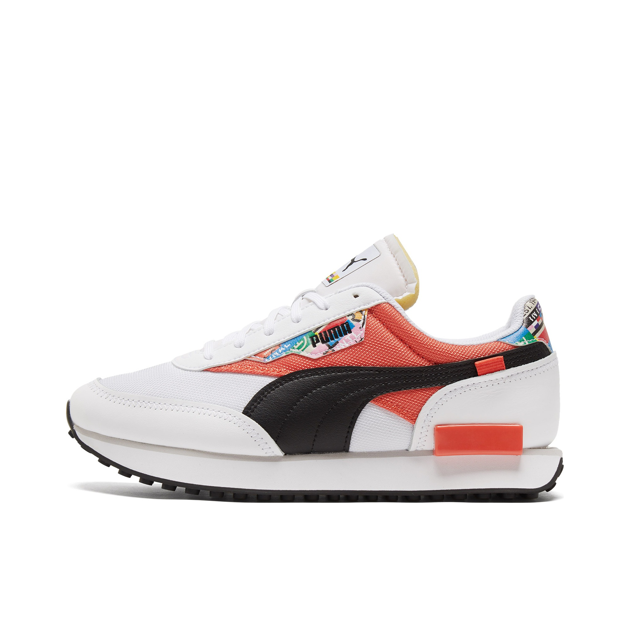 推荐商品：【赵继伟同款】Puma/彪马 Future Rider 复古 舒适百搭 透气 防滑耐磨 缓震 情侣 运动 跑鞋 白色/橘色/黑色