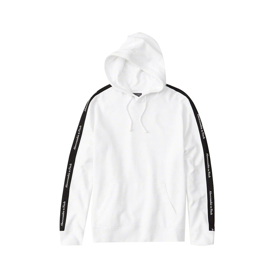 Abercrombie Fitch 套头字母串标连帽卫衣 男女同款