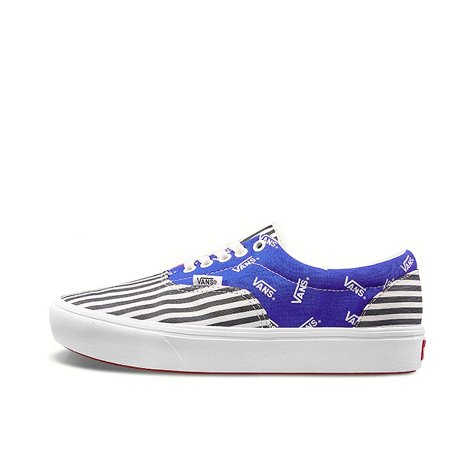 推荐商品：Vans/范斯 Era Lx Comfycusra 轻便 复古 帆布鞋 Blue/Grey/White ComfyCush/条纹拼色
