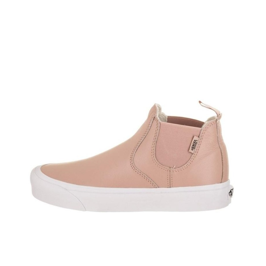 推荐商品：Vans/范斯 Classic Slip-on 防滑 简约 棋盘格 一脚蹬 百搭 休闲 帆布鞋 粉白Hi