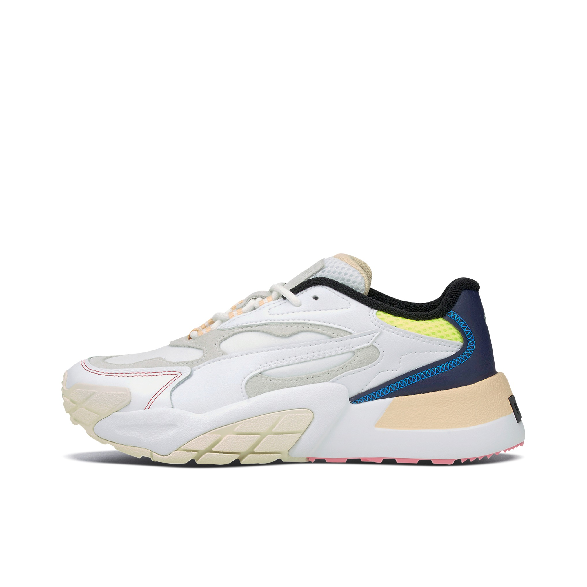 推荐商品：Puma/彪马 Hedra Fantasy 防滑耐磨 缓震回弹 网布透气 舒适轻便 织物 百搭复古 合成革 运动休闲鞋 白色/米白/粗呢蓝