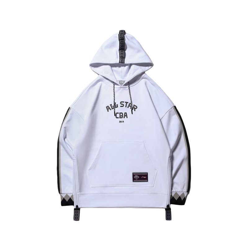 Li Ning CBA全明星篮球系列连帽运动卫衣 男女同款 AWDP345