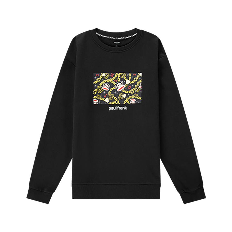 Paul Frank/大嘴猴 宽松百搭休闲卫衣 男女同款 PFATT203865W