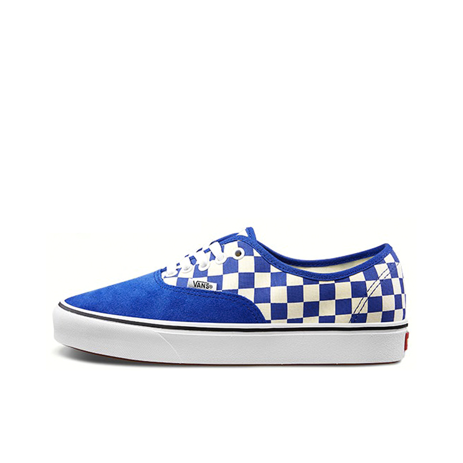 推荐商品：Vans/范斯 Authentic 潮流休闲 轻便舒适 防滑耐磨 百搭运动 复古 板鞋 Checkerd/Blue/White ComfyCush/蓝色棋盘格