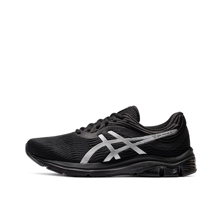 推荐商品：Asics/亚瑟士 Gel-Pulse 11 跑鞋 灵敏网面透气减震包裹性回弹舒适防滑耐磨合成革短跑 黑色/银色