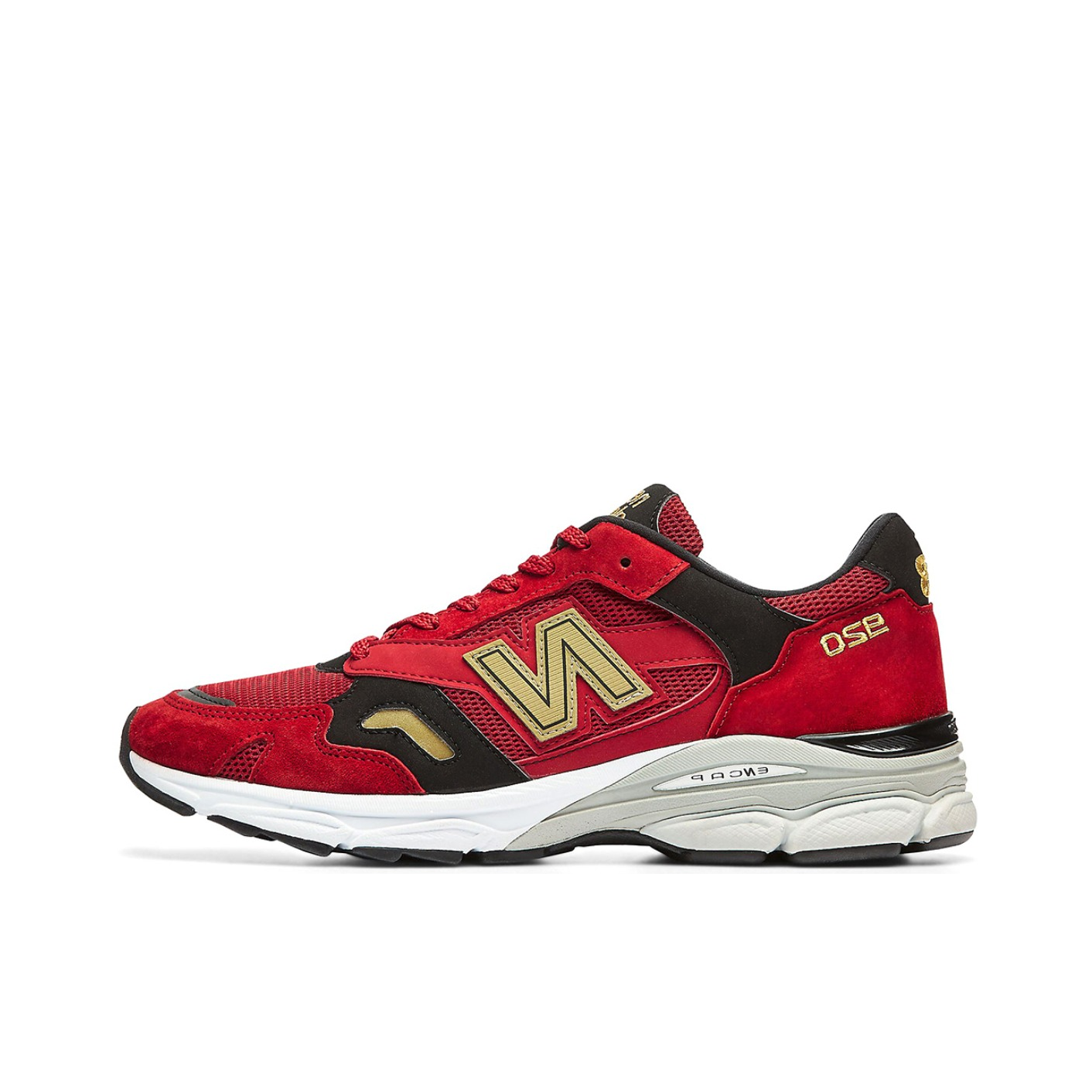推荐商品：New Balance M920 跑鞋 减震回弹防滑耐磨网布透气织物支撑复古马拉松 Year Of The Ox 红色/黑色/金色