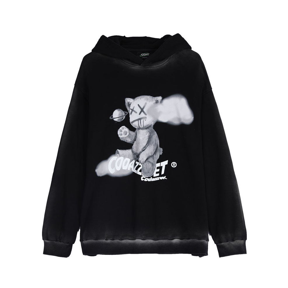 COAR 趣味印花撞色卫衣 男女同款 20AW00158
