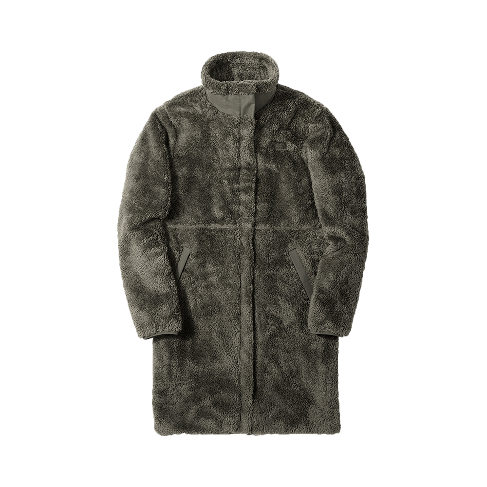 The North Face 女子夹克立领长款外套抓绒衣 4U76