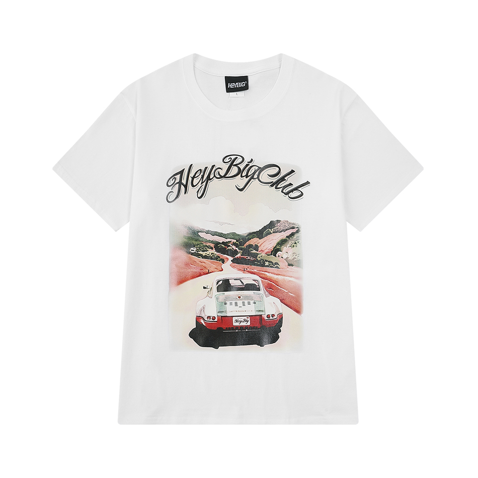 Nelly/小尼力 圆领印花短袖T恤 男女同款 THDX6615AP