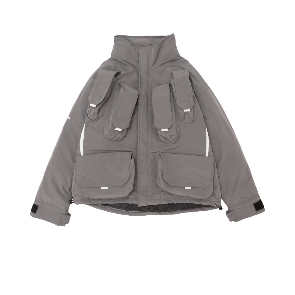 HYPOEKAI 多口袋加厚宽松工装棉服 男女同款