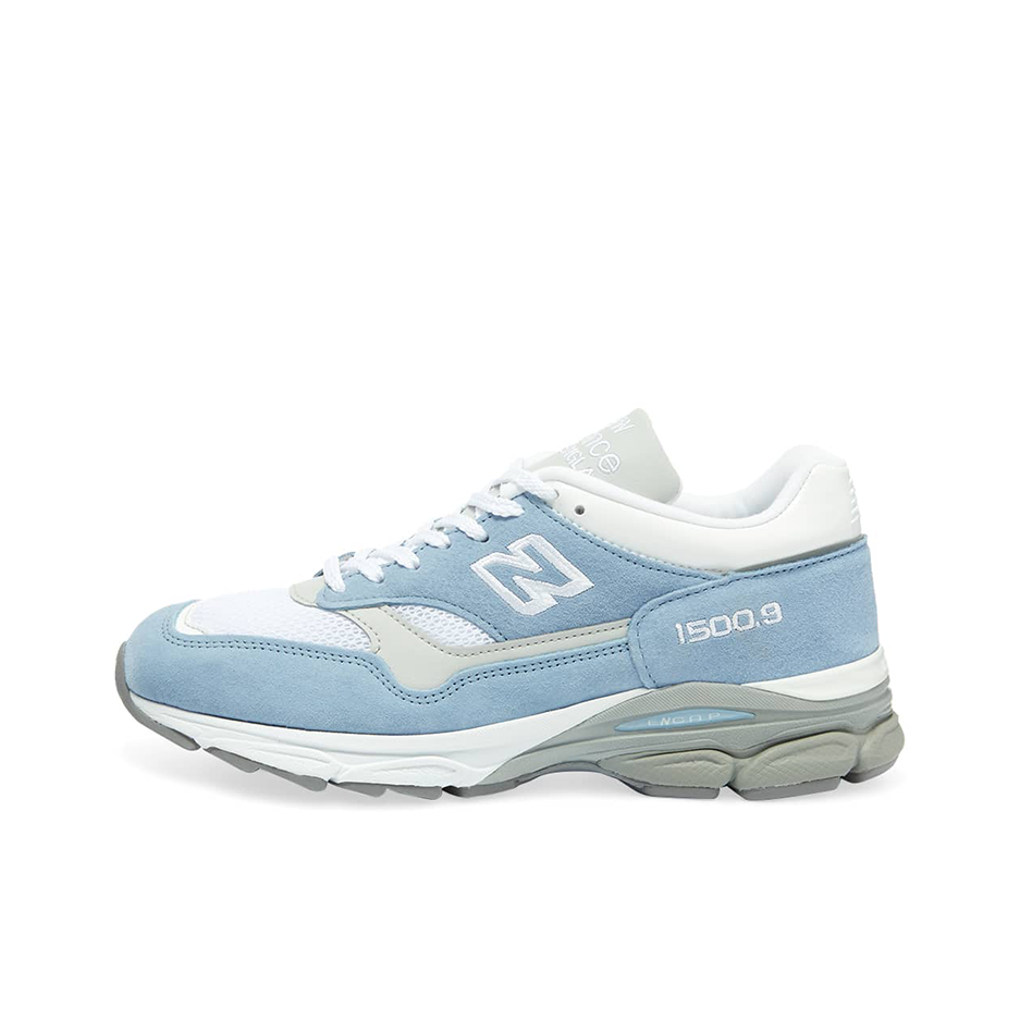推荐商品：New Balance 1500 跑鞋 减震回弹透气防滑耐磨马拉松合成革织物复古包裹性轻便圆头贴合 蓝色/白色/灰色