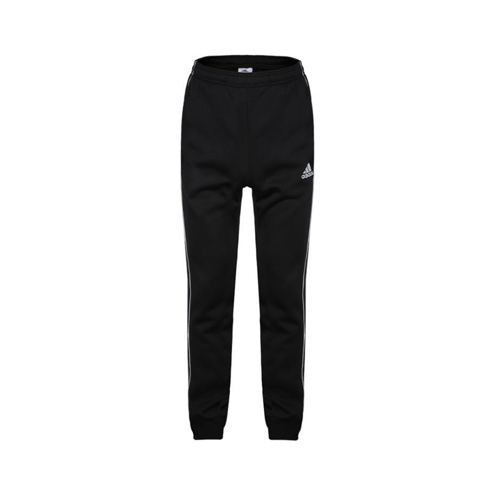 adidas 足球运动加绒束脚保暖长裤 男女同款 CE9074