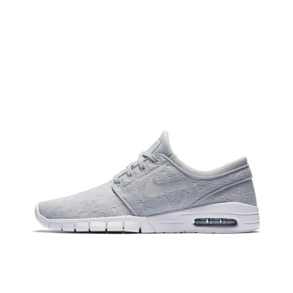 推荐商品：Nike SB Stefan Janoski Max 运动休闲 缓震 时尚百搭 防滑耐磨 舒适轻便 跑鞋 灰白黑