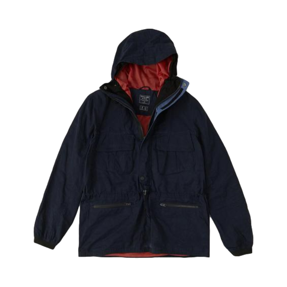 Abercrombie Fitch 水洗轻薄半拉链连帽冲锋夹克 男女同款 198325