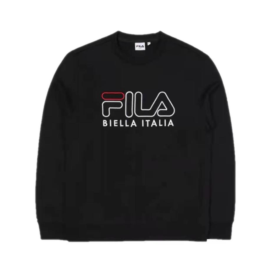 FILA 纯色休闲运动圆领套头衫卫衣 男女同款 FS2P0B1005X