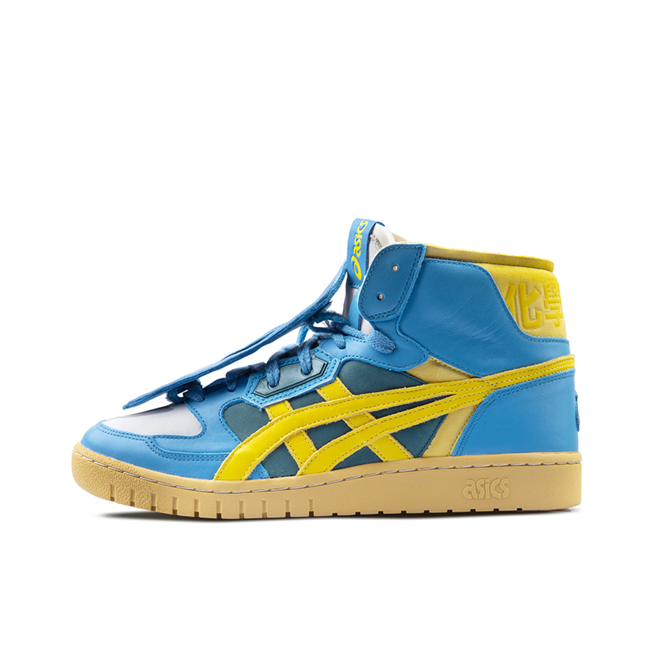 推荐商品：Asics/亚瑟士 All Court Alpha L 防滑耐磨 潮流复古 拼接 运动 休闲鞋 蓝黄