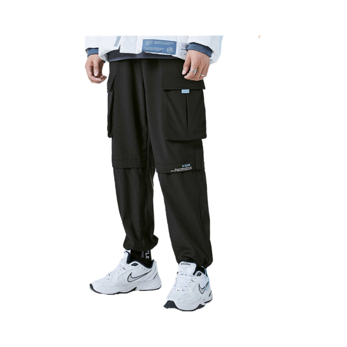 Glemall 国潮牌简约束脚工装裤 82419173130