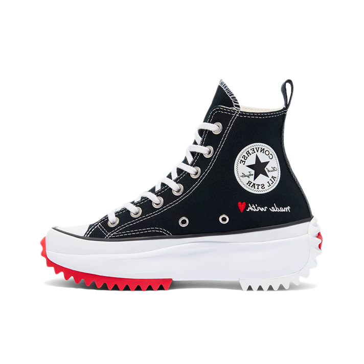 推荐商品：Converse/匡威 Run Star Hike 厚底 防滑 松糕鞋 增高鞋 运动休闲鞋 情人节限定/黑色
