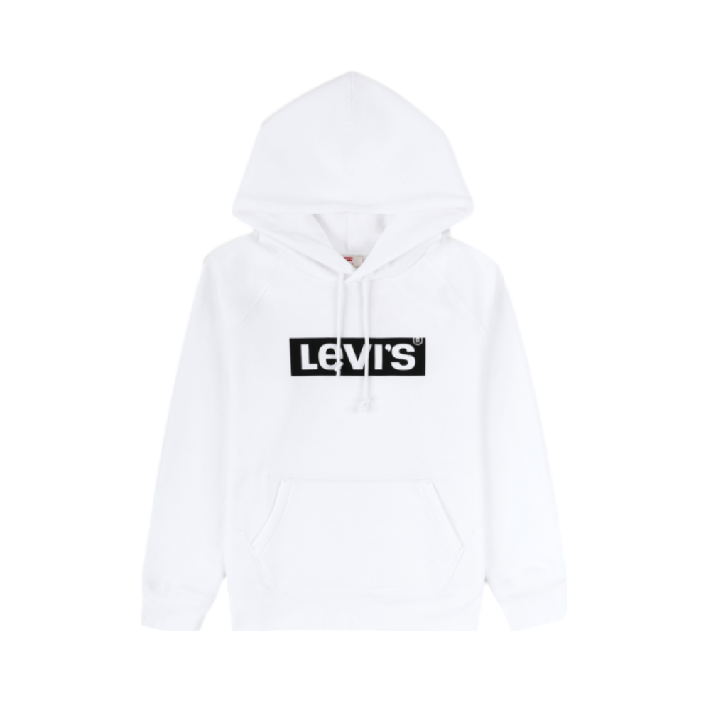 Levi's 女装 白LOGO时尚休闲连帽卫衣 35946-0086