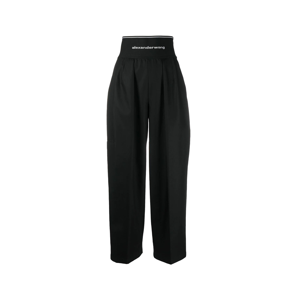 Alexander Wang 超高腰阔腿直筒休闲长裤