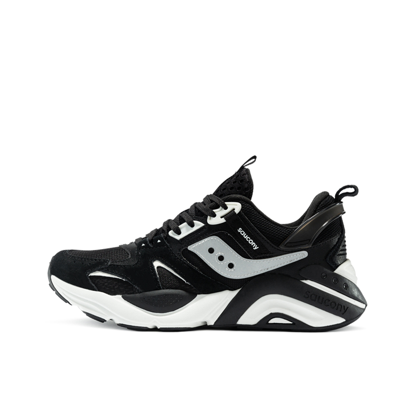 推荐商品：Saucony/索康尼 Gram 9000 防滑耐磨 减震回弹 舒适 复古百搭 休闲鞋 黑白