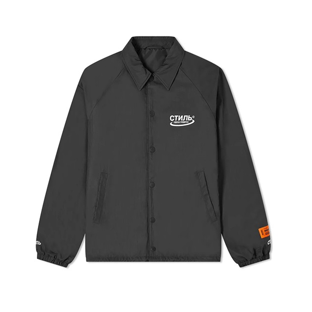 HERON PRESTON Logo印花衬衫式夹克 男女同款
