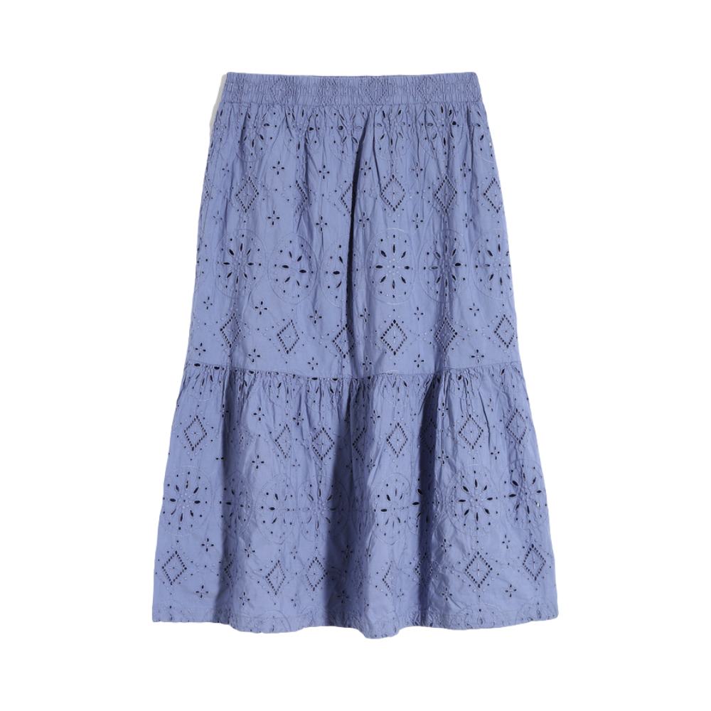 Gap 女装 文艺镂空刺绣半身裙 681226